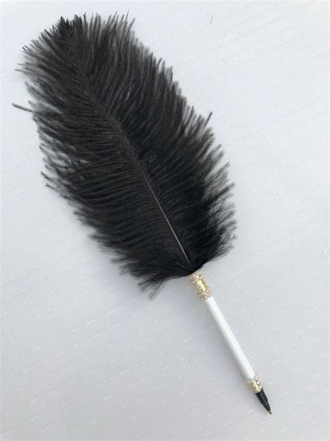 Handmade Ostrich Feather Pens Etsy