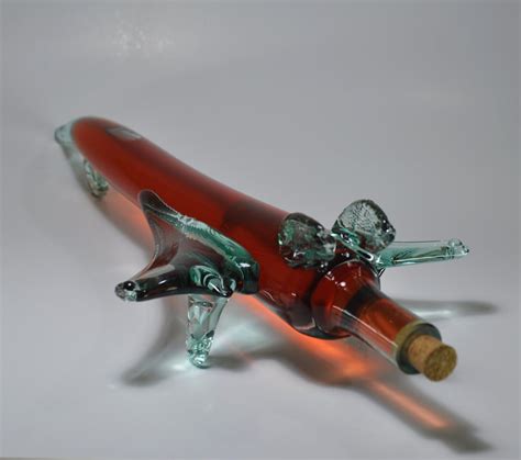 Decorative Airplane Glass Bottle For Wine Liquor Whiskey Etsy