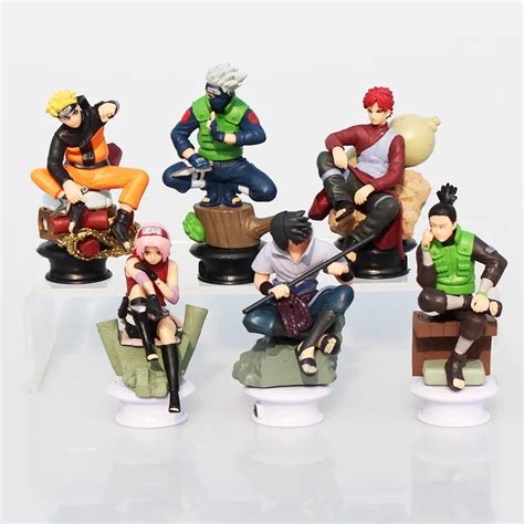 Pcs Set Naruto Figures Uzumaki Naruto Uchiha Sasuke Kakashi Sakura