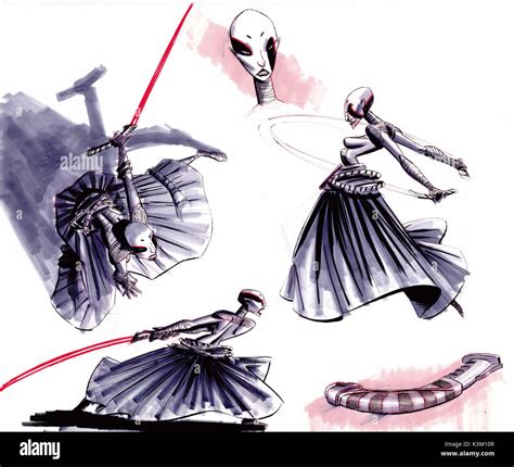 STAR WARS: THE CLONE WARS Asajj Ventress concept art Date: 2008 Stock ...