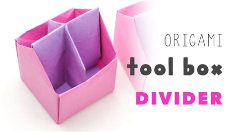 Origami Tool Box 4 Section Divider Tutorial ♥︎ Diy ♥︎ Paper Kawaii