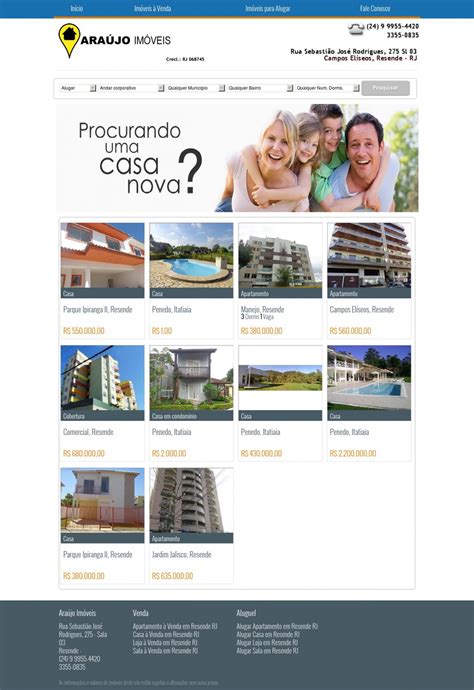 Modelos de Website para Imobiliárias e Corretores Website para