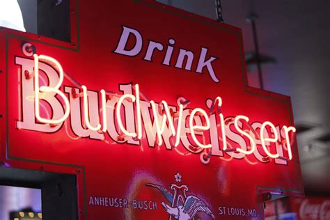 Budweiser Double Sided Porcelain Neon Sign At The Eddie Vannoy Collection 2020 As G214 Mecum