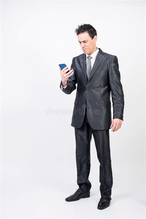 Homme Inquiet En Costume Image Stock Image Du Affaires