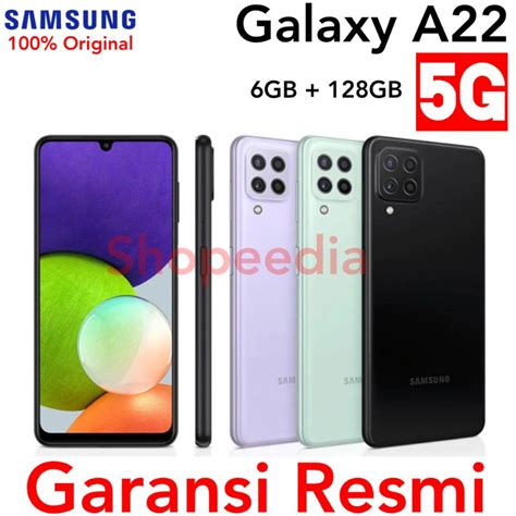 Jual Samsung Galaxy A22 5g Garansi Resmi 6128 Ram 6gb 128gb Lte Shopee Indonesia