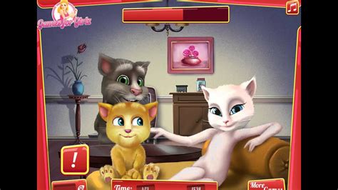 Talking Tom And Talking Angela Kissing Game For Children Youtube