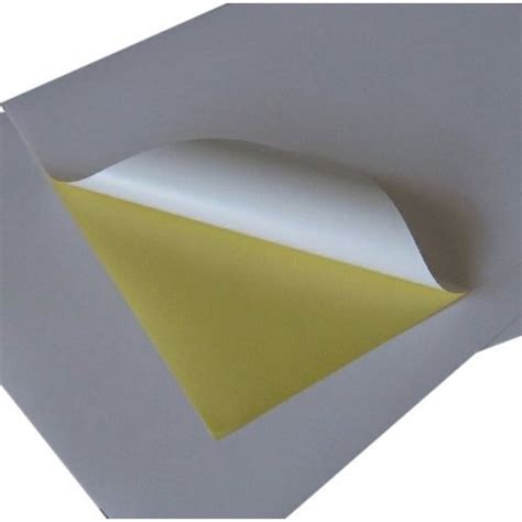 White Adhesive Paper Chromo Gum Sheet Single Side Packaging Size