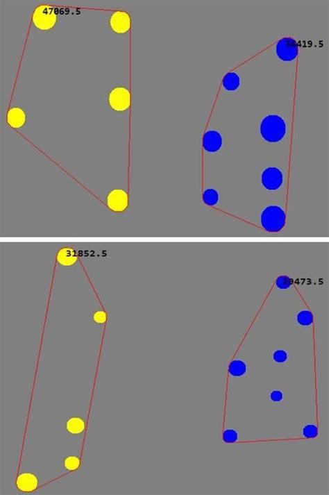 Two Examples Of Convex Hull Incongruent Trials With Congruent Dot Size