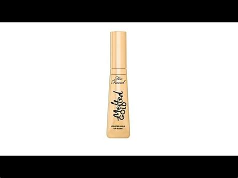 Too Faced Melted Gold Liquified Gold Lip Gloss YouTube