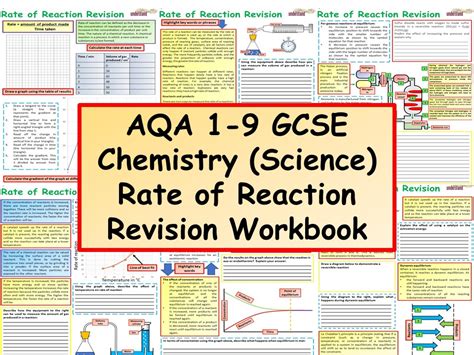 Aqa Gcse Chemistry Science Rate Of Reaction Revision Workbook