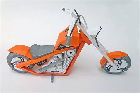 Harley Davidson Model Cut Out Free Printable 3d Paper Template Artofit