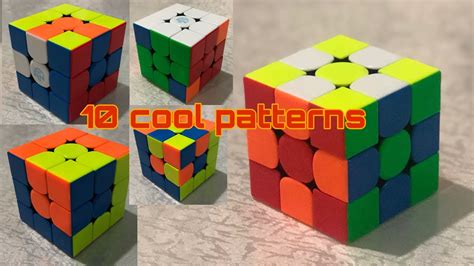 10 Cool Rubiks Cube Pattern With Algorithms Youtube