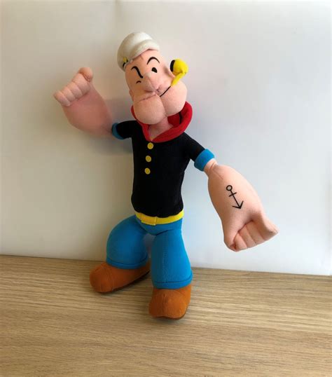 Retro 14 Popeye The Sailor Man Poseable Soft Toy Kelly Toy 2002