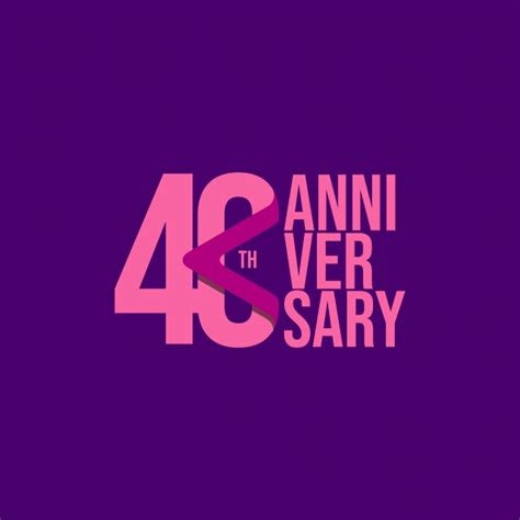 40 Anniversary Vector Png Images 40 Th Anniversary Celebration Vector Template Design