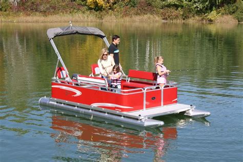 Route 96 Power And Paddle Mini Pontoon Boats Electric Pontoon Boat Pontoon Boat