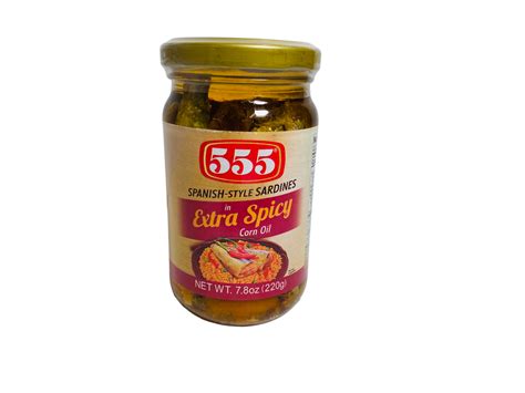 555 Spanish Style Sardines In Extra Spicy Corn Oil 220g Cvj Asian Market