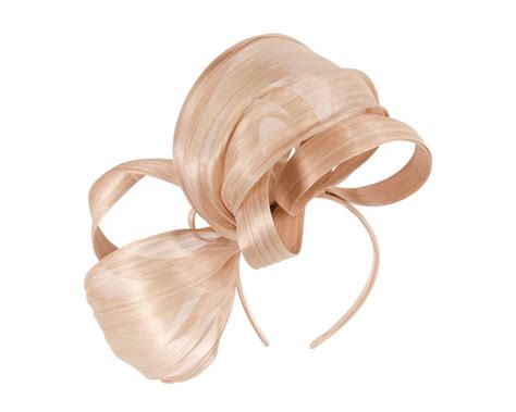 Large Bespoke Nude Fascinator By Fillies Collection Fascinators Au