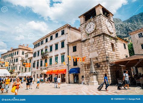 Kotor Old Town Square in Kotor, Montenegro Editorial Photography ...