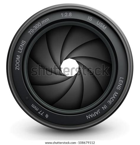 Camera Lens Shutter Vector Illustration Stock Vector Royalty Free