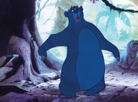 Production Cel Featuring Baloo From The Jungle Book Jungle Book