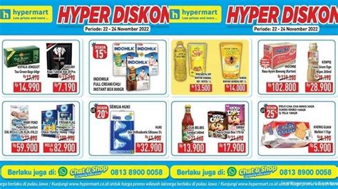 Promo Hypermart Hari Ini Kamis November Belanja Lewat