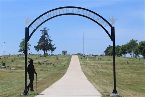 White Cemetery Sign Set In Place Local News