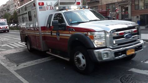 FDNY Engine 50 EMS Ambulance Leased FDNY EMS Ambulance Arriving On