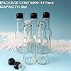 HINGWAH Pack Hot Sauce Bottles Oz Clear Woozy Bottles With Leak Proof Black Screw Caps And