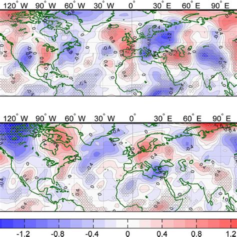 Seasonal Jjas Mean Anomalies Of Zonal Wind Coloured Contours At