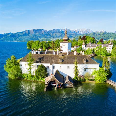 Gmunden Castle Aerial View Stock Photo Image Of Austrian