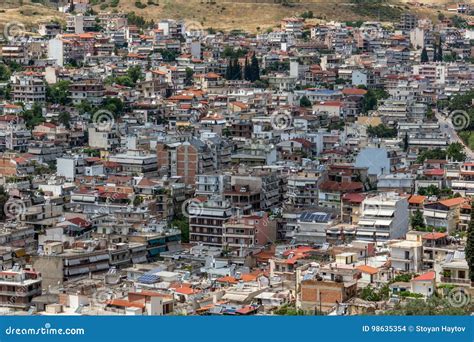 Panoramic View Of Lamia City Greece Stock Photo Image Of Greece