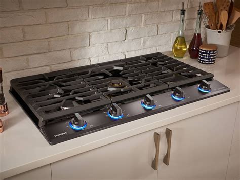 36 inch Chef Collection Gas Cooktop with 22K BTU Dual Power Burner in ...