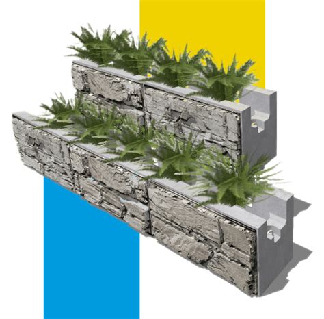 Landscape Plantable Retaining Wall Design Systems Magnumstone™