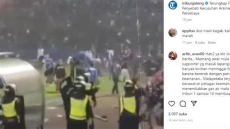 Video Viral Instagram Meninggal Saat Kerusuhan Supporter Arema Fc