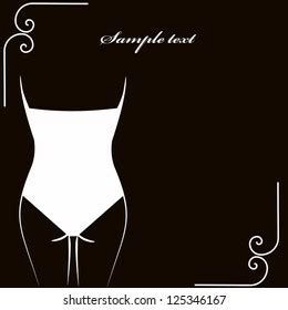 Lingerie Card Vector Illustration Stock Vector Royalty Free