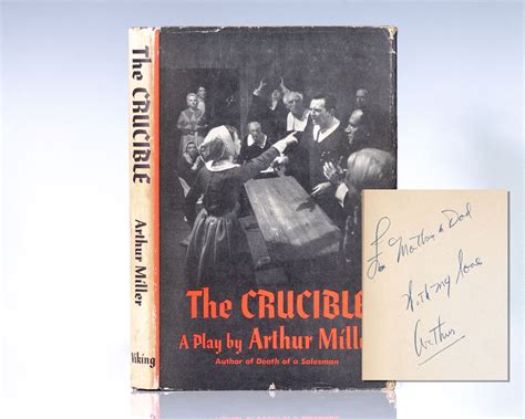 The Crucible Arthur Miller First Edition Signed Rare Book