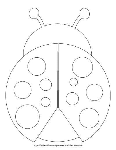 9 Free Printable Ladybug Templates Cute For Coloring And Crafts The