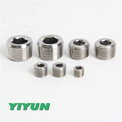 304 Stainless Steel Inner Hexagon Choke Plug G1 8 G1 4 G3 8 G1 2 G3 4