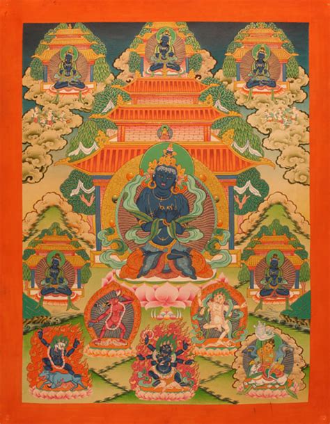 Thangka Des Urbuddhas Dorje Chang Vajradhara Supreme Essence Of All