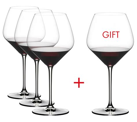 RIEDEL Set Of 4 Extreme Pinot Noir Wine Glasses QVC