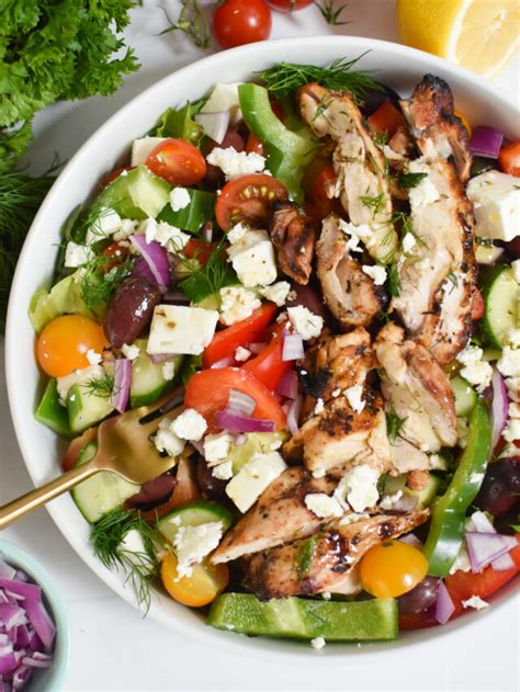 Grilled Chicken Greek Salad A Cedar Spoon