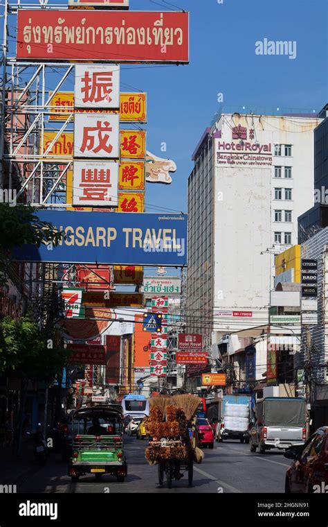 Bangkok Asia Asian Chinatown Yaowarat Culture Hi Res Stock Photography