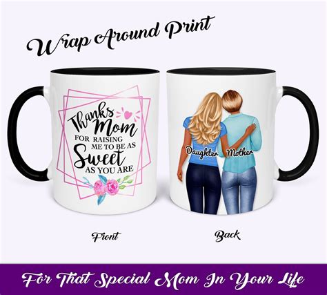 Birthday Custom Mug Step Mom T Mother Daughter Coffee Mug 2 Tone