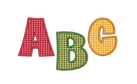 Machine Embroidery Font Applique Font Applique Letters Etsy