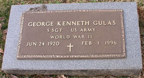 George Kenneth Gulas 1920 1996 Find A Grave Memorial