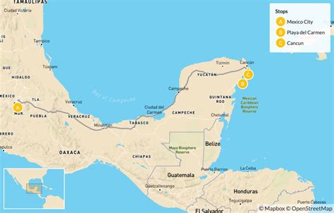 Mexico Beaches Map