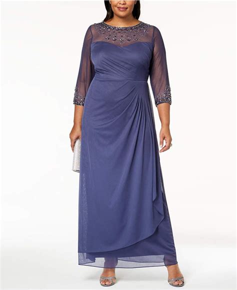 Alex Evenings Plus Size Embellished Sweetheart Gown Macys A Line