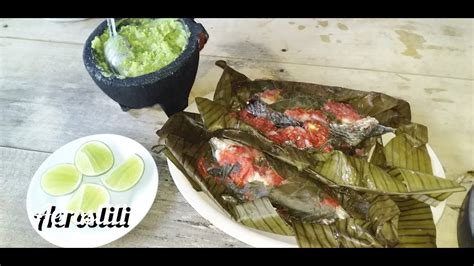 Pescado envuelto en hoja de plátano una delicia YouTube