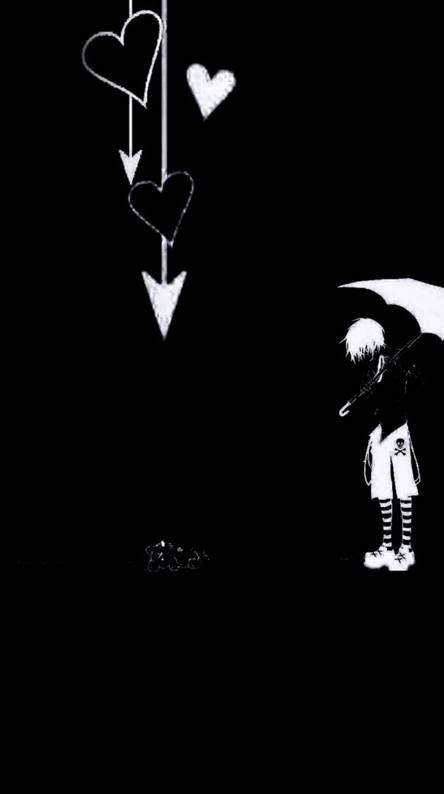 Emo black Wolf Black And White, Black And White Wallpaper, Emo ...