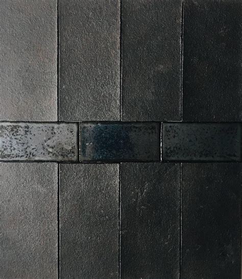 Coal Matte Black Handmade Ceramic Tile For Sale At 1stdibs